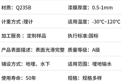 日喀则热浸塑钢质保护管规格产品性能特点